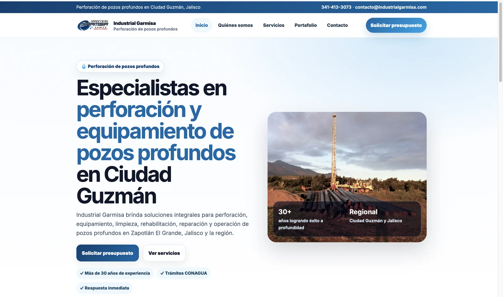 Home del sitio Industrial Garmisa