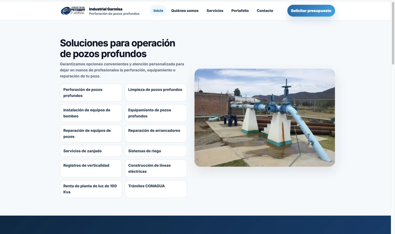 Servicios de perforación de pozos profundos