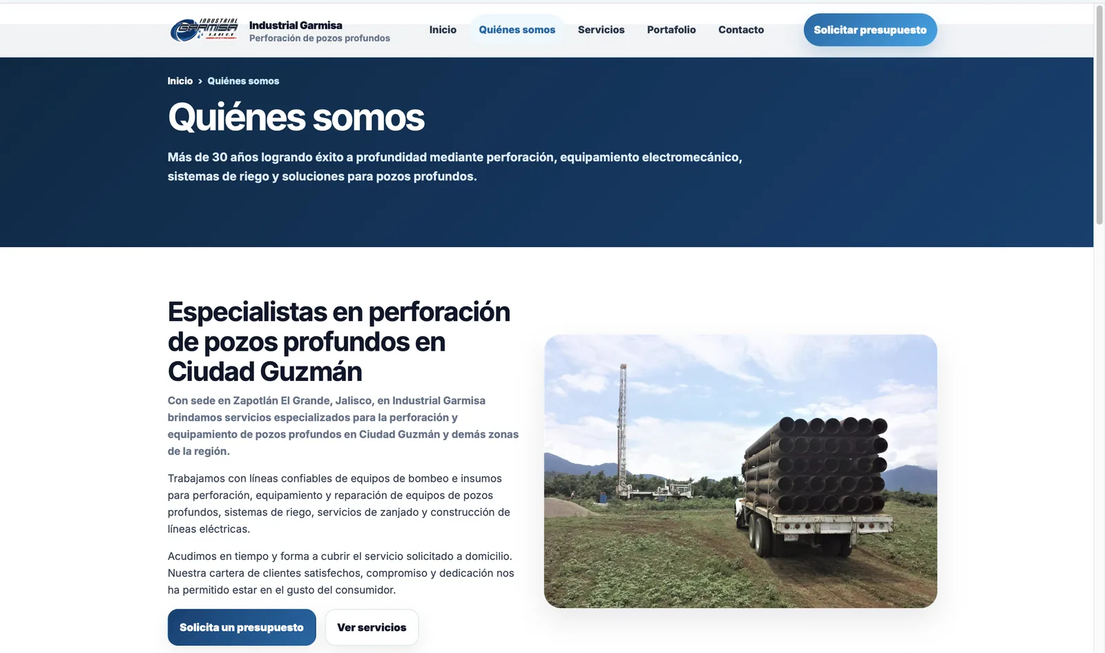 Galería de trabajos y maquinaria