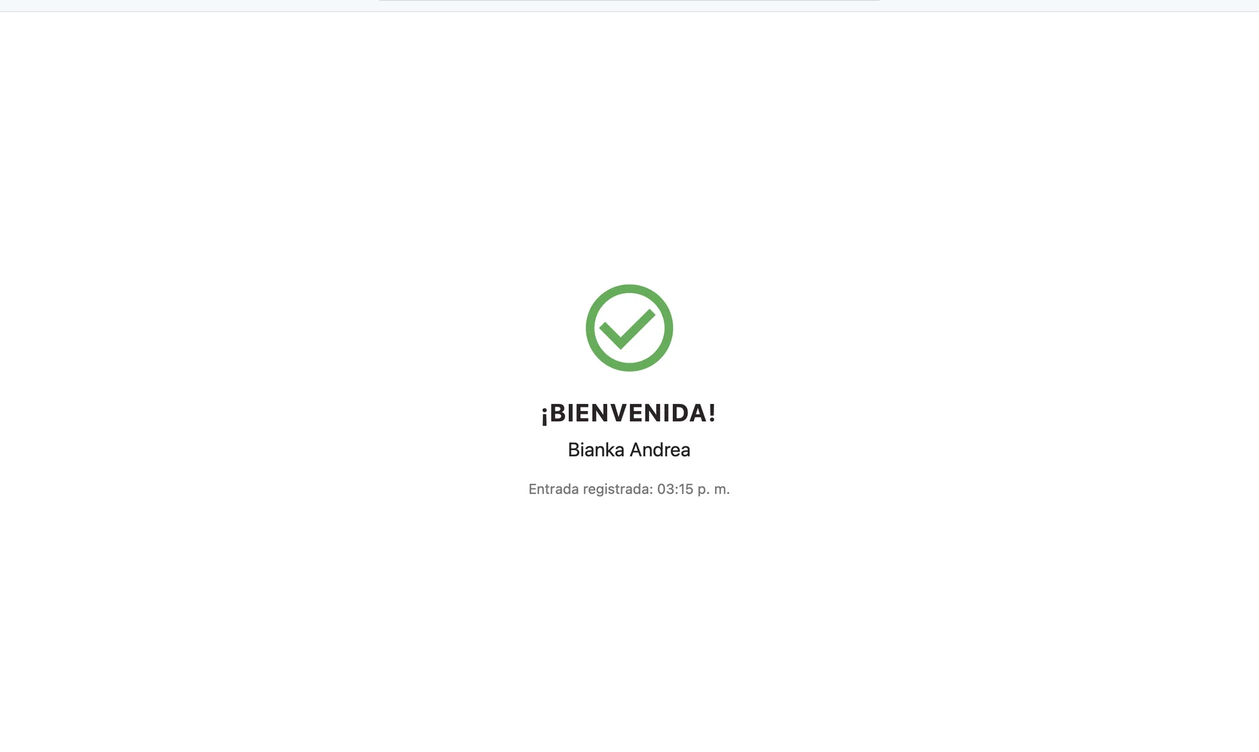 Kiosko QR: bienvenida y check-in