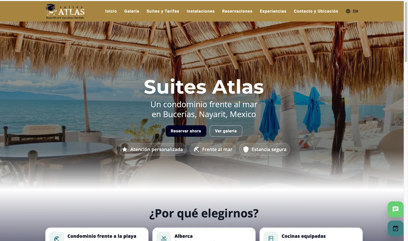 Home pública de Suites Atlas